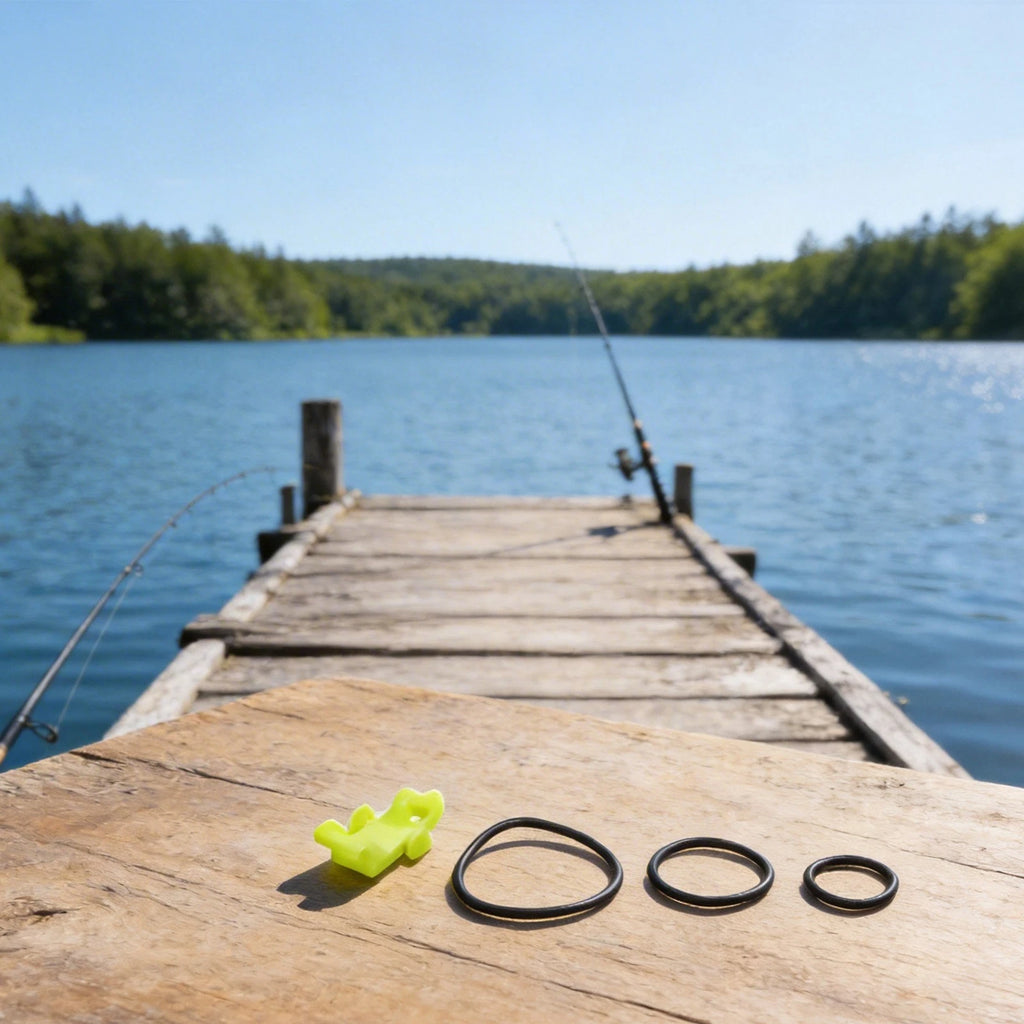 Set of 5 Plastic Fishing Rod Bait Holders Hooks