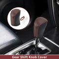 Gear Shift Knob Cover for Subaru Forester (2006–2012) Brown Faux Leather