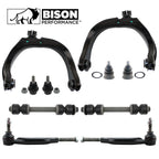 10pc Front Control Arms Tie Rods & Sway Bars Kit for Chevy GMC