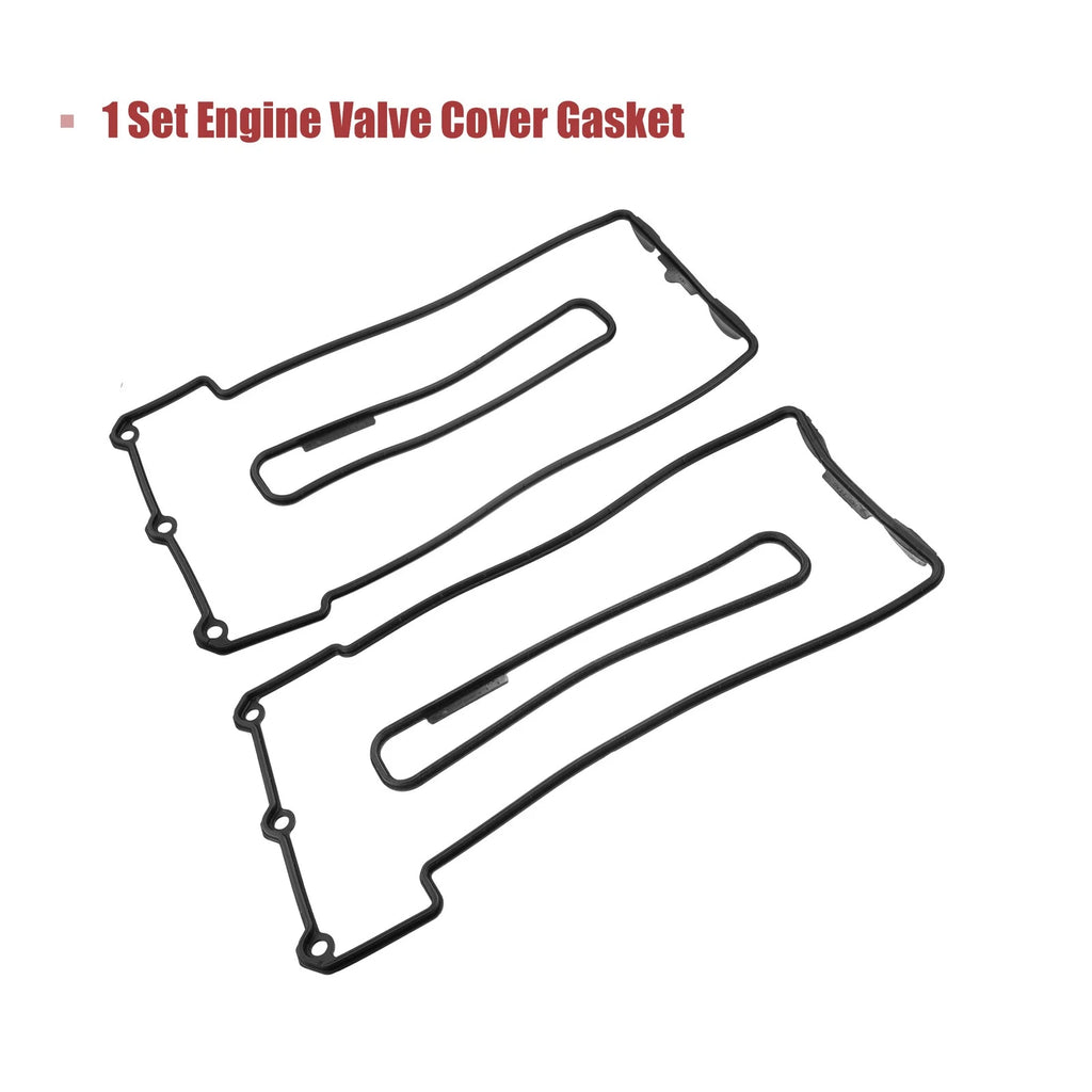 Set of 2 Engine Valve Cover Gaskets for BMW 540i (1997–2003) 11129069872 11129069871