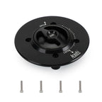 CNC Keyless Fuel Gas Tank Cap Black for Kawasaki Ninja 400 (2018–2019) T9