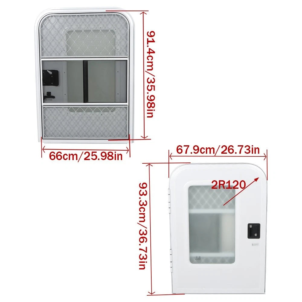 Entry Door for RV Camper Teardrop (26"W x 36"H)