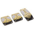 NRG PDL-400CG Clamp Pedal Covers for Manual Transmission Vehicles (3 Pedal)
