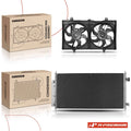 A/C Condenser & Dual Cooling Fan Kit for Nissan Sentra (2007–2012)