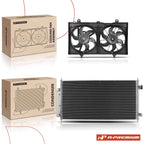 A/C Condenser & Dual Cooling Fan Kit for Nissan Sentra (2007–2012)