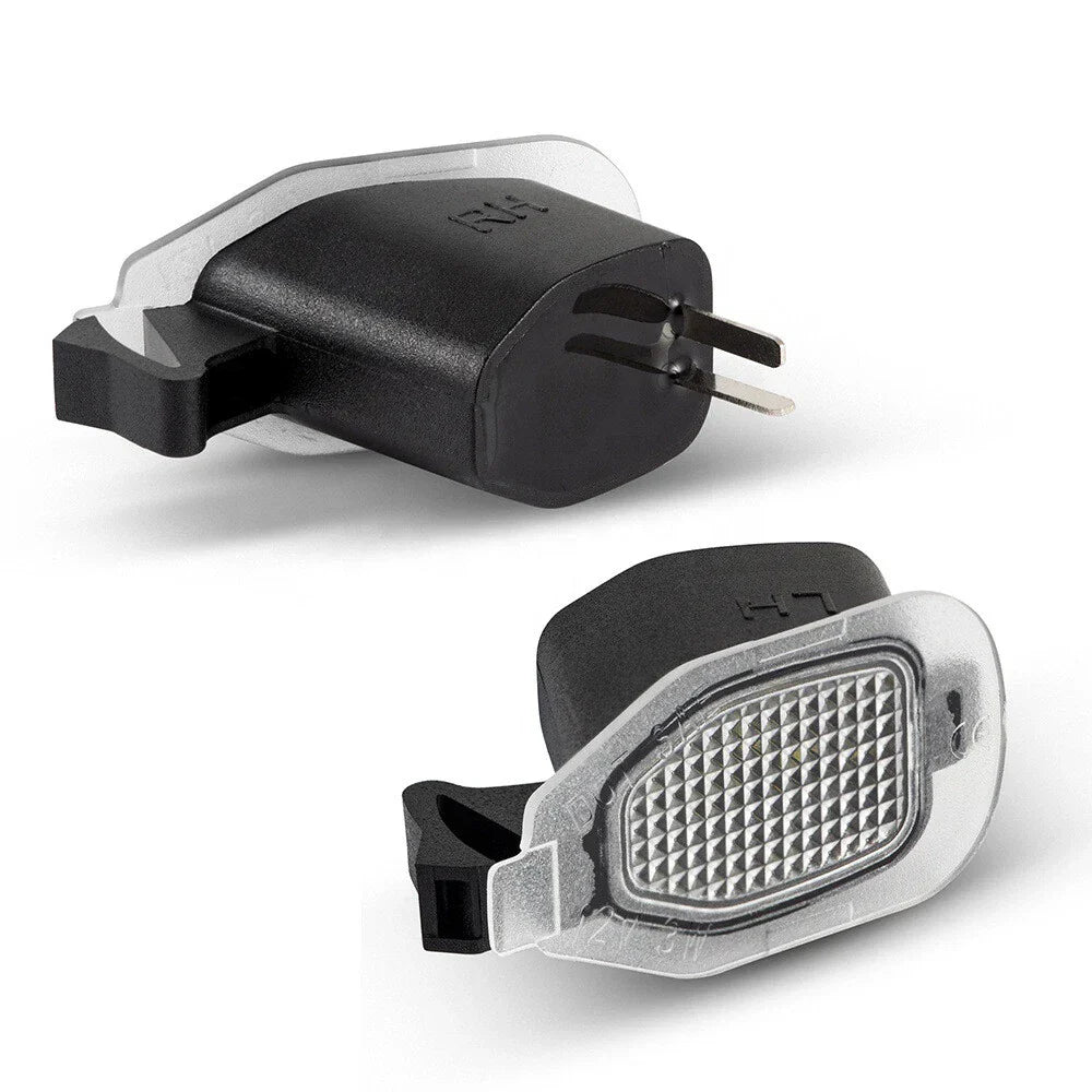 White LED Side Mirror Puddle Lights for Ford Mustang (2013–2014)