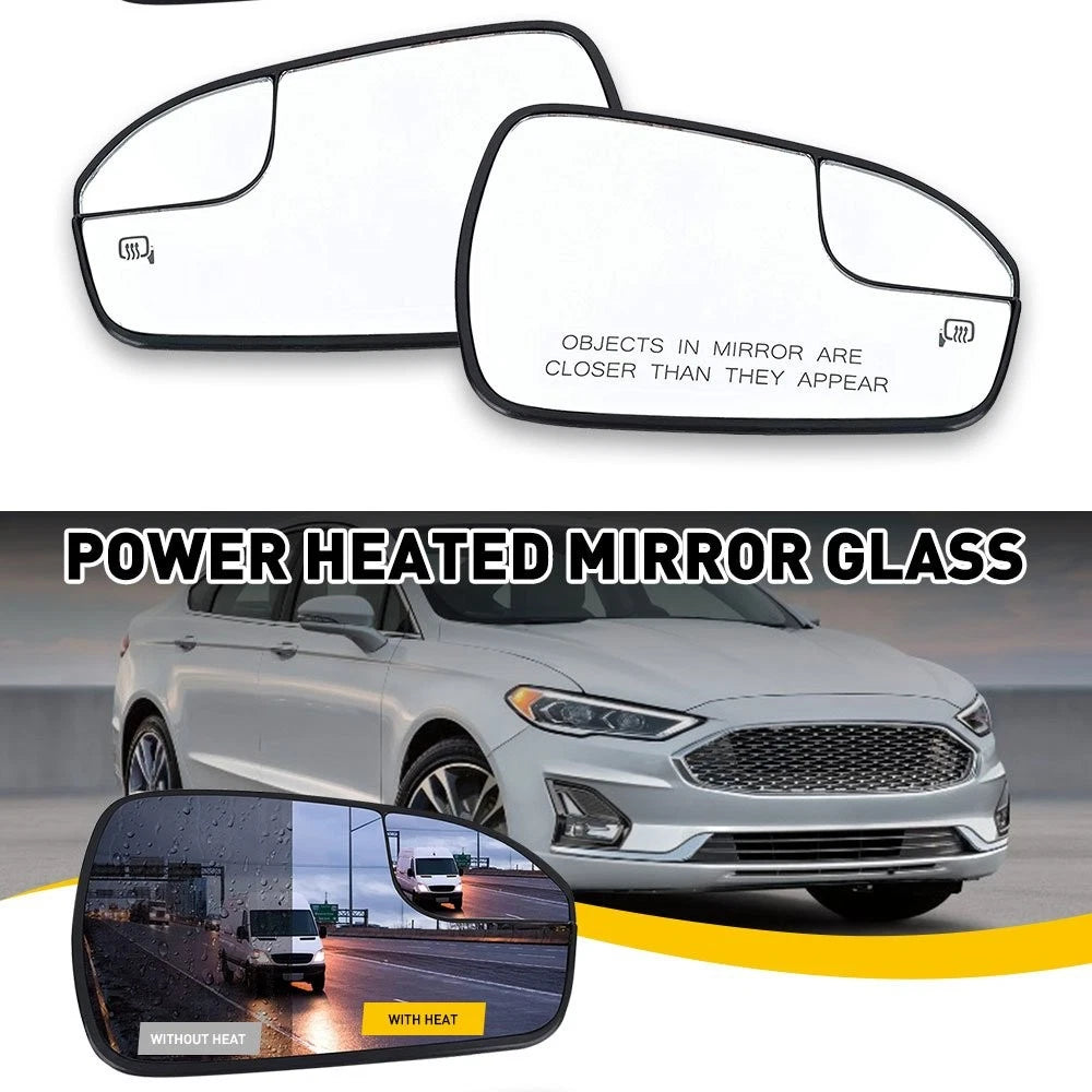 Set of 2 Heated Power Side Mirrors for Ford Fusion (2013–2020)