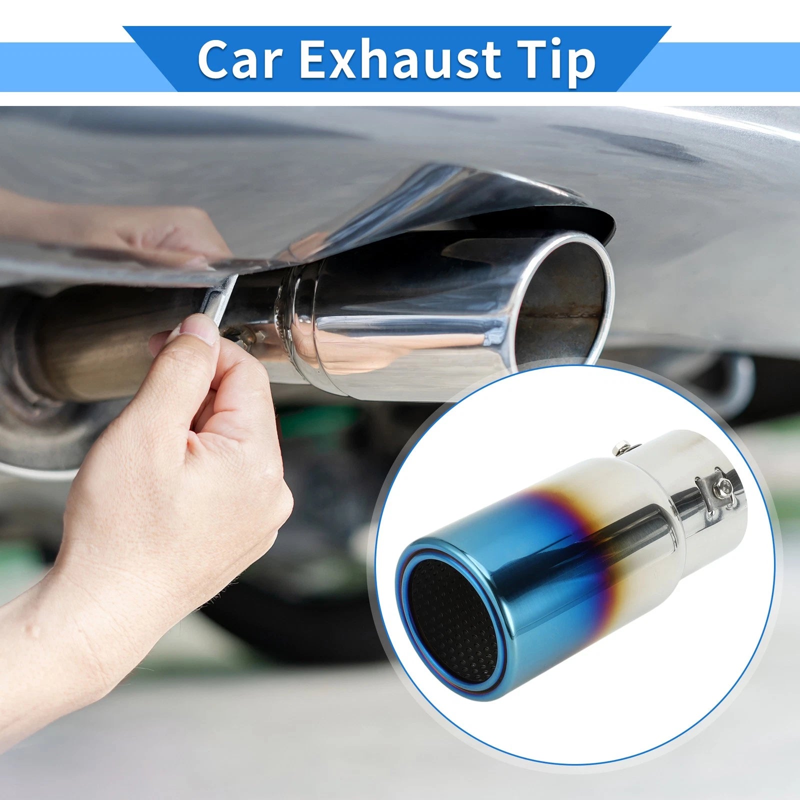 Exhaust Tip for Toyota Land Cruiser Prado (1.3"-2.9" Inlet)