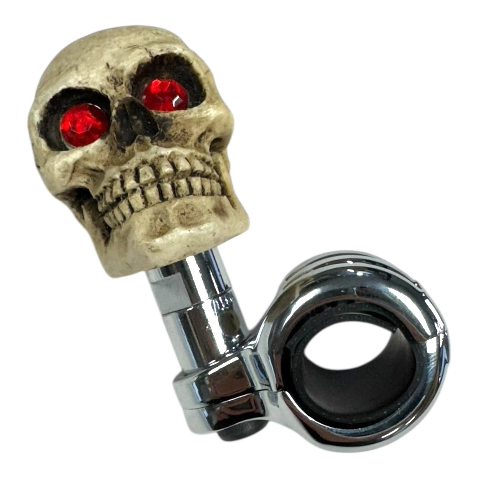Steering Wheel Spinner Suicide Knob Skull Red for Universal Vehicles (All Years)