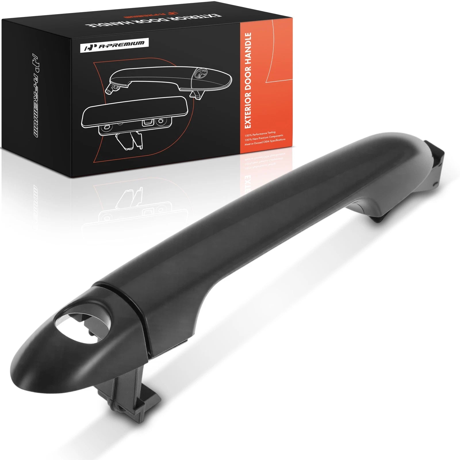 Front Driver Exterior Door Handle with Keyhole for Kia Rio (2012–2017)