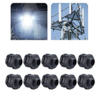 10X Plastic Vent Valves for Outdoor Security Lighting with Nuts