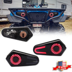 2X Smoke Red LED Tail Light for Polaris Sportsman 500 570 800 850 1000 (2009–2022)
