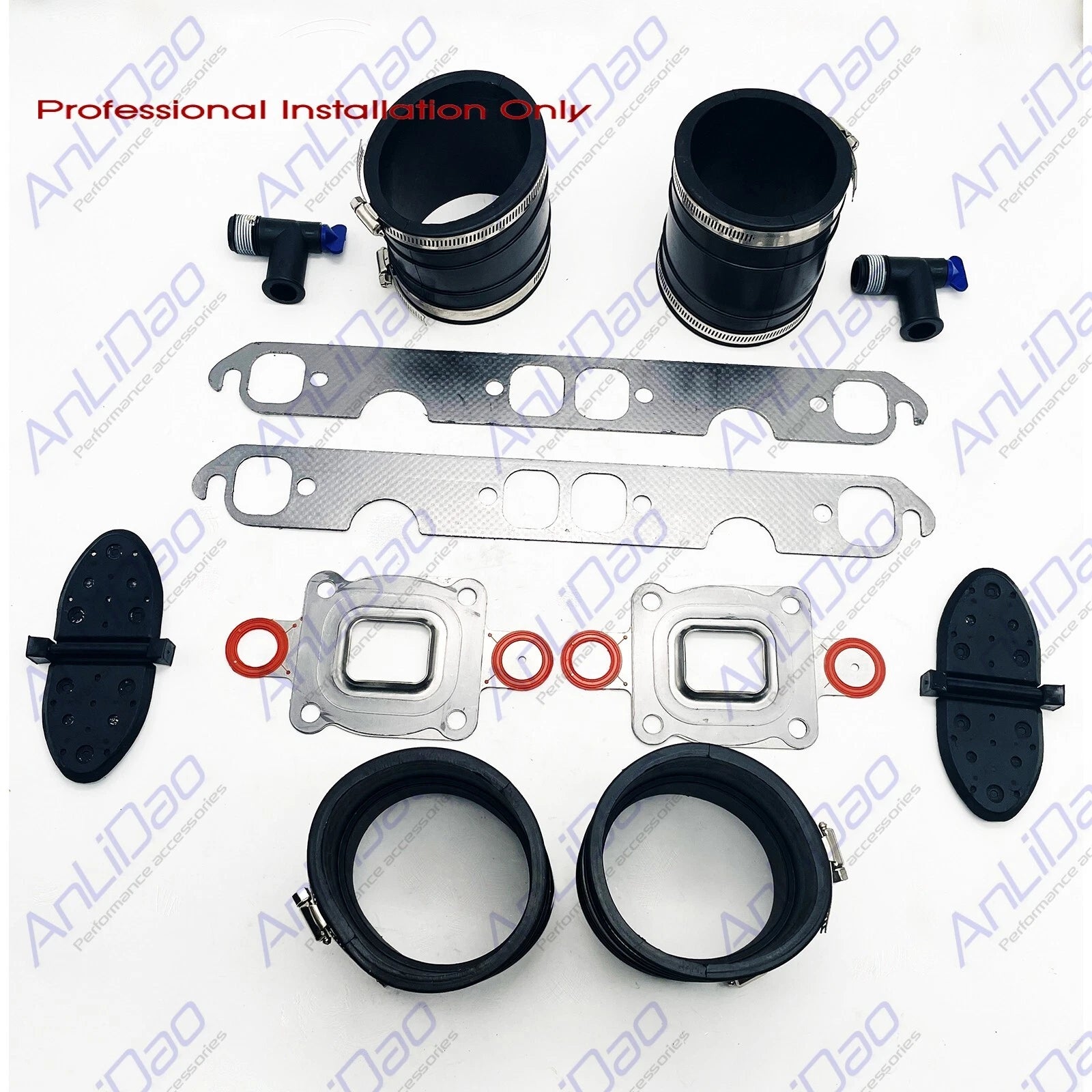 4" Dry Joint Exhaust Bellows Kit for MerCruiser GM V8 (807166A1, 27-864850A02)