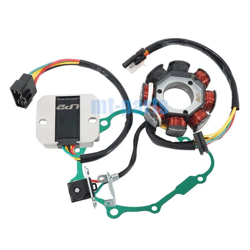 Stator Coil + Regulator Rectifier + Gasket for Daelim VT125 Evo (2000–2005) / VC125 (1996)