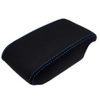 Console Armrest Cover for Lexus IS300 (2001–2005) Carbon Fiber Blue Stitch