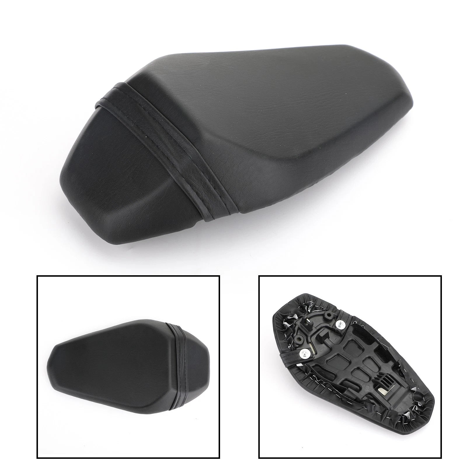 Rear Passenger Seat Pillion Saddle Flat Black for Kawasaki Z900 (2017–2023)