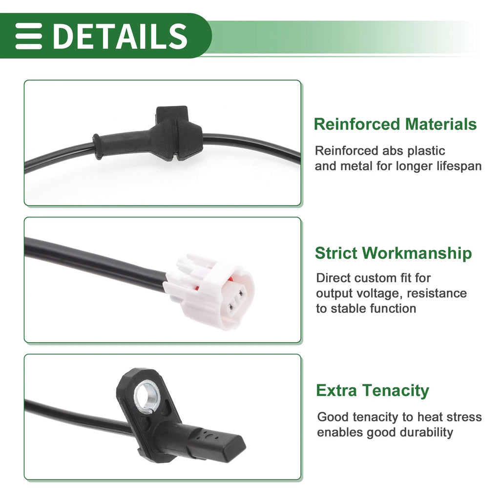 ABS Wheel Speed Sensor No. 4670B087 for Mitsubishi Mirage (2014–2021)