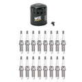 Wix Engine Oil Filter & NGK 16 Laser Iridium Spark Plugs for Ram 1500 (2009–2023)