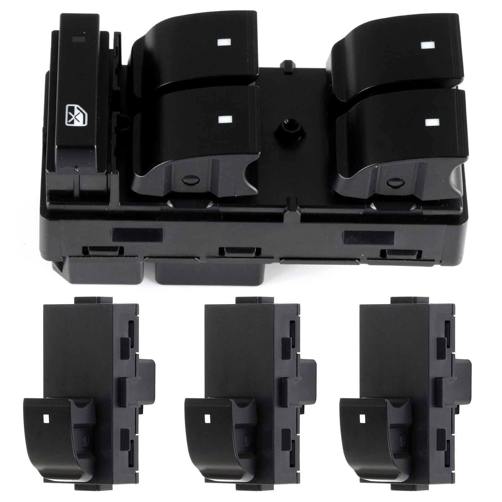 Set of 4 Window Switches for Chevy Silverado GMC (2007–2013)
