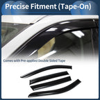 Set of 4 Window Deflectors for Mazda CX-50 (2023) - Black Vent Visors