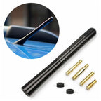 Set of 2 Short Black Carbon Fiber Antennas for Toyota (General Purpose)