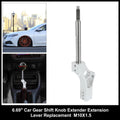 Gear Shift Knob Extender for Honda EG EK (1992–2000) M10X1.5 Silver Tone