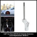 Gear Shift Knob Extender for Honda EG EK (1992–2000) M10X1.5 Silver Tone