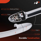 Rear Right Chrome Exterior Door Handle for Kia Spectra (2004–2009)