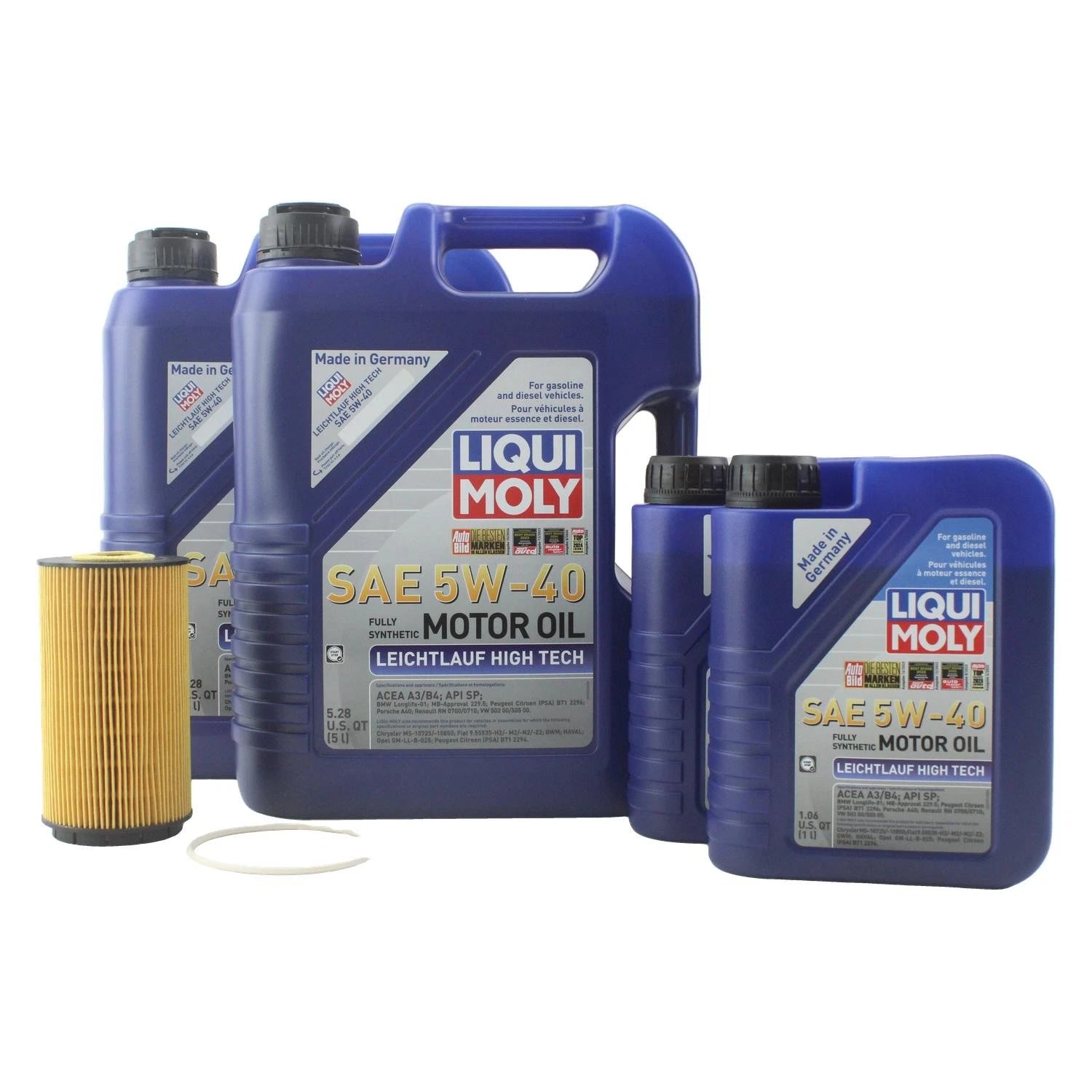 Oil Change Kit 12L Liqui Moly Leichtlauf 5W40 for Audi CEJA/CTNA