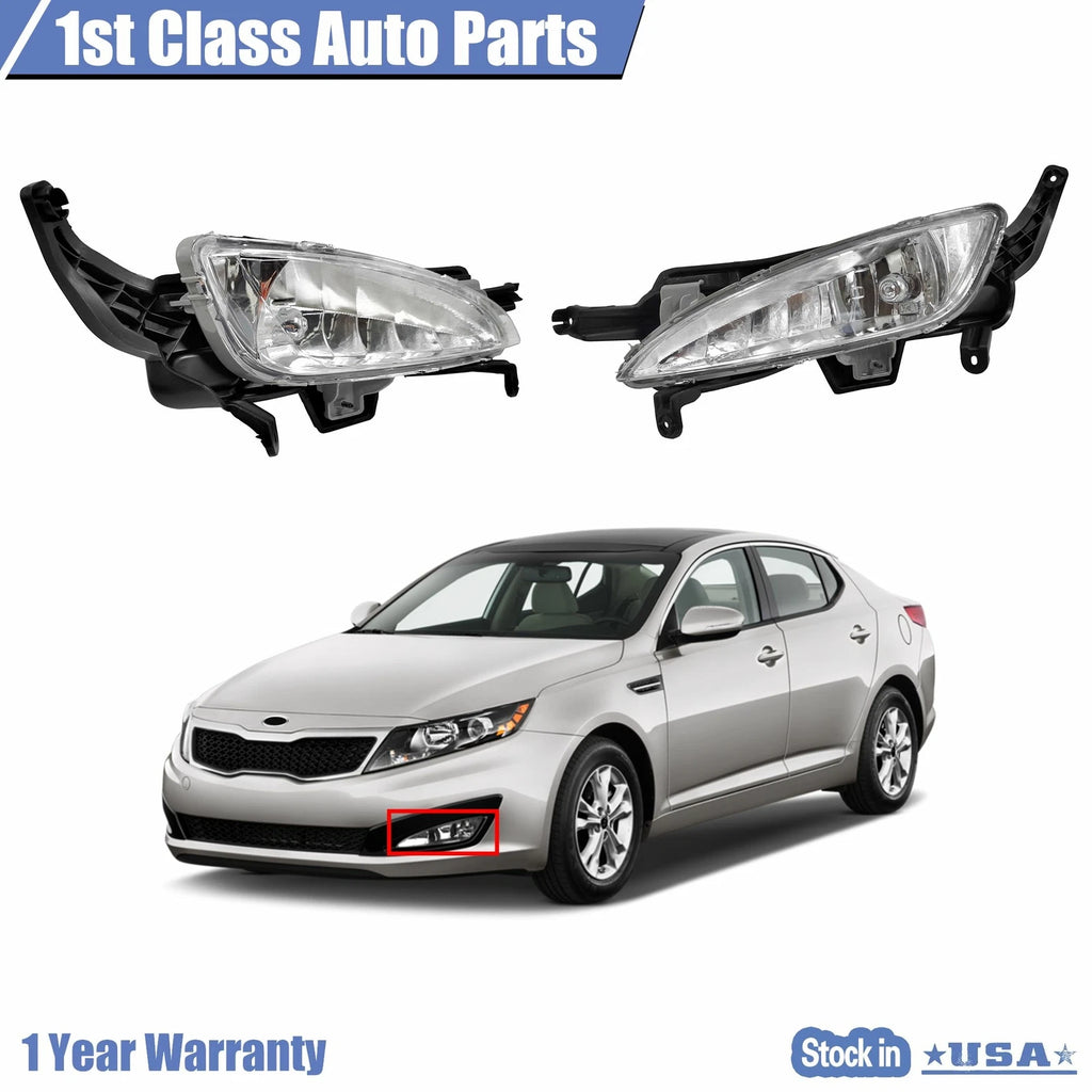 Set of 2 Fog Lights w/Bulb for Kia Optima (2011–2013) KI2592124