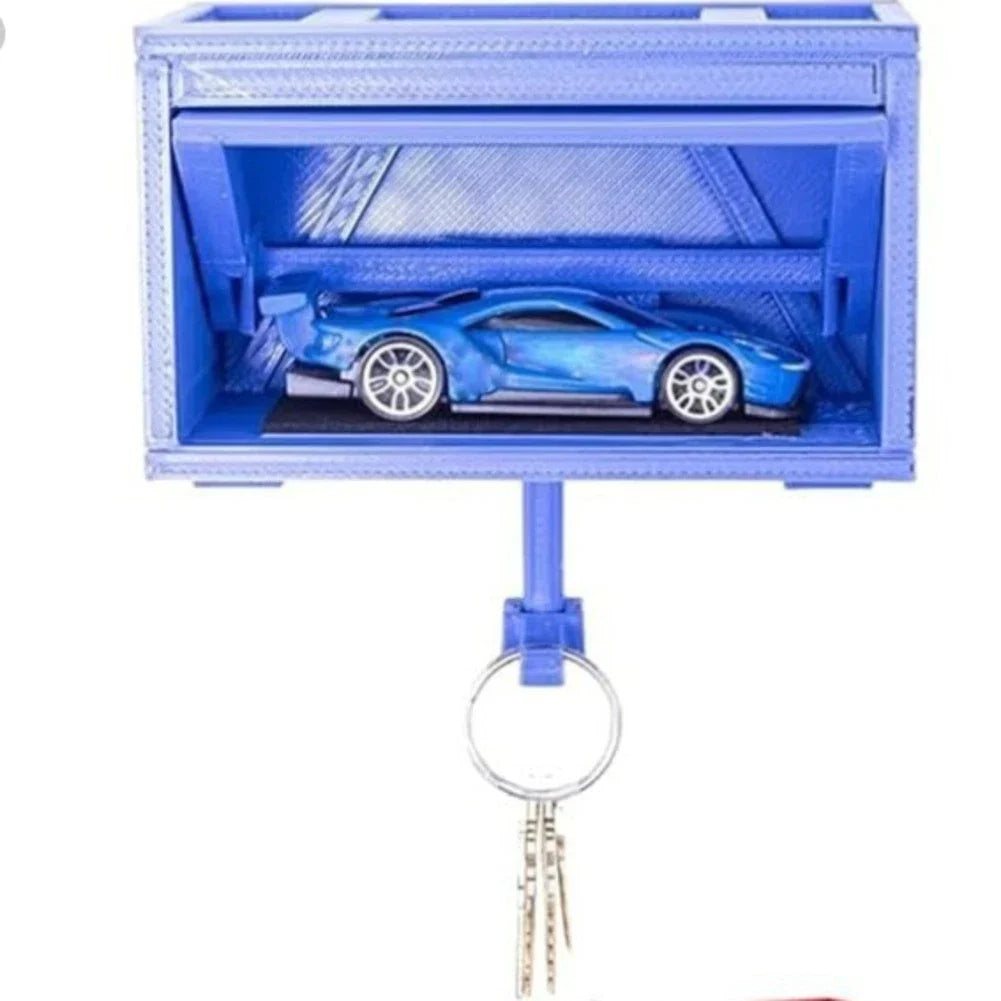 Interactive Key Storage Box with Wall Mount for Car Key Display