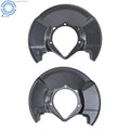 2X Front Left & Right Black Brake Dust Shield for Honda Civic (2006–2011)