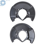 2X Front Left & Right Black Brake Dust Shield for Honda Civic (2006–2011)