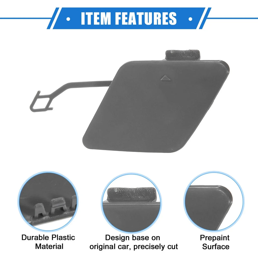 Rear Bumper Tow Hook Eye Hole Cover Cap Gray for BMW 3 F30 (2012-2015)