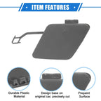 Rear Bumper Tow Hook Eye Hole Cover Cap Gray for BMW 3 F30 (2012-2015)