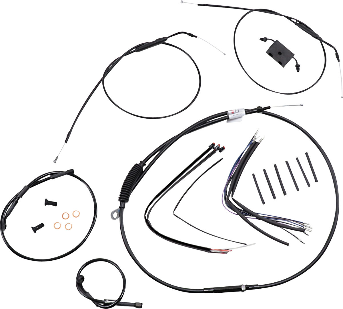 Extended Handlebar Cable and Brake Line Kit for Harley Sportster (2014–2023)