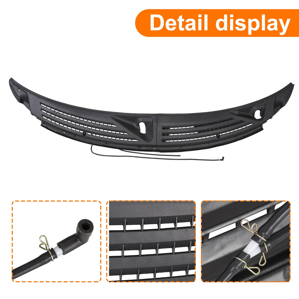 Set of 2 Windshield Wiper Cowl Panel Grilles for Ford F150 (2009–2014)