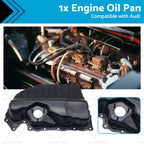 Engine Oil Pan for Audi A3 A4 A5 Q3 Q5 TT VW Golf Passat 2.0 TFSI (2006–2020)