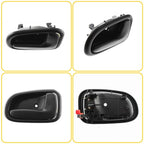 Set of 4 Interior Door Handles for Toyota Corolla (1993–1997) Black