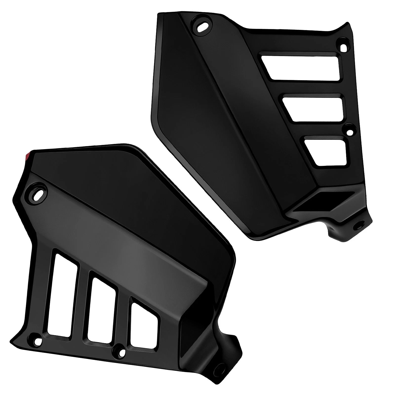 Black Radiator Shrouds for Honda ATC250R (1985–1986) Left & Right Covers