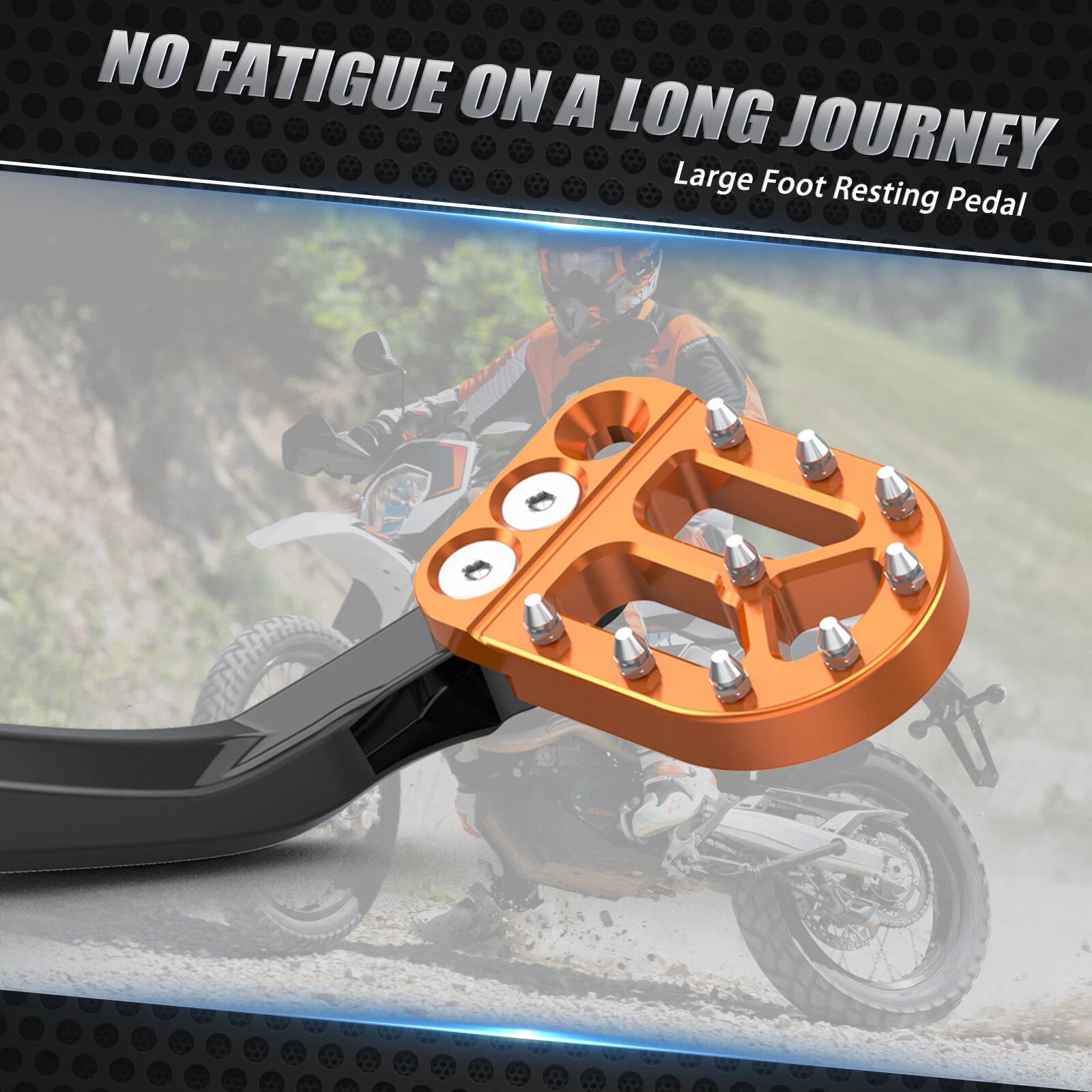 Rear Foot Brake Pedal Lever with Plate for KTM 790 Adventure/R (2019–2023)