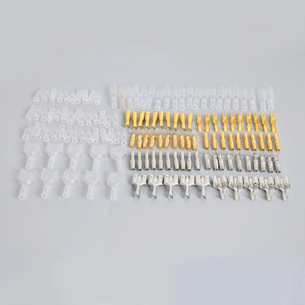Set of 40 Bullet Connectors for Motorcycle Car 3.9mm Terminals
