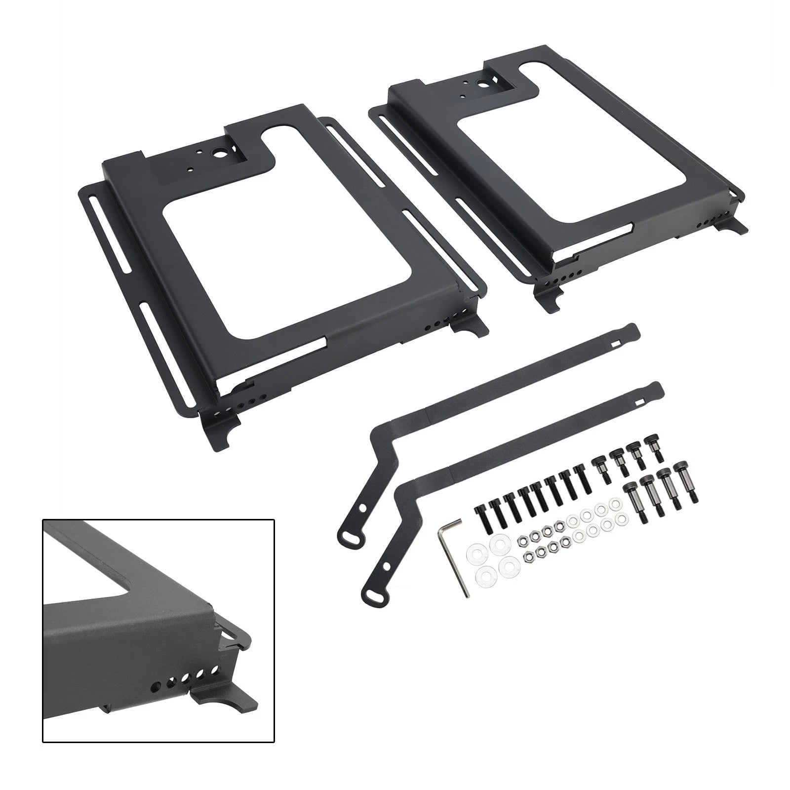 Set of 2 Lowering Seat Bases for Polaris RZR 800/900/1000 XP Turbo (2010–2021)