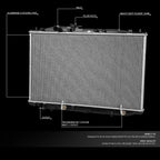 Aluminum Core Replacement Radiator Kit for Acura TL (2007–2008) DPI 2939