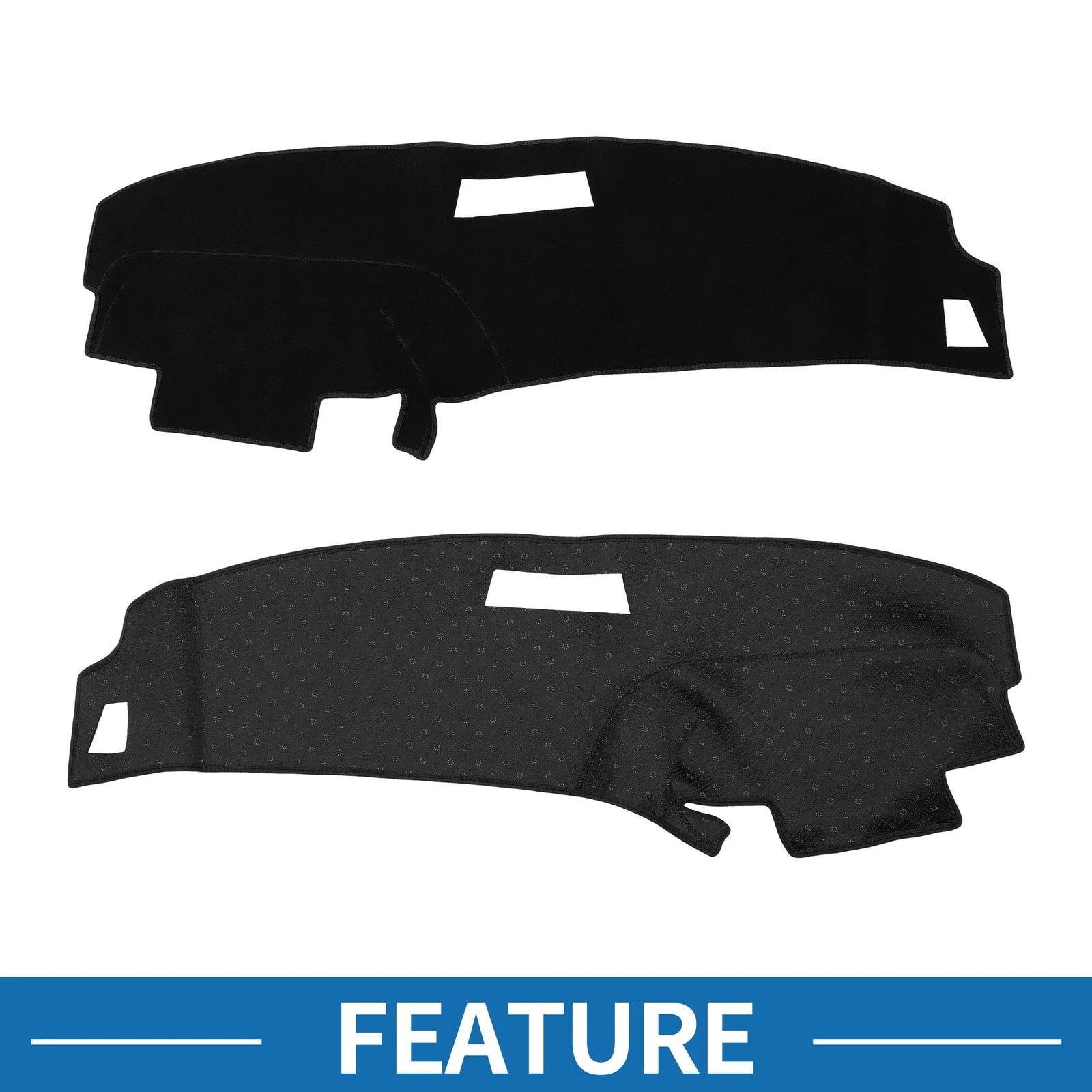 Dashboard Cover Mat for Ford Ranger (1989–1994) Sun Protector Black