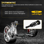 Set of 2 Rear Complete Struts with Spring for Ford Expedition Lincoln Navigator