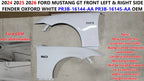 Set of 2 Front Left & Right Fender for Ford Mustang GT (2024–2026) Oxford White