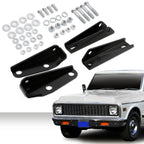 Set of 2 Upper & Lower Rear Shock Brackets for Chevy C10 C20 (1963–1972)