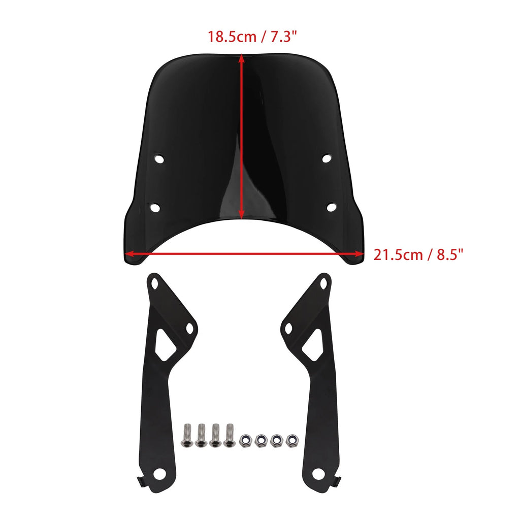 Windshield Windscreen for Honda CB350C GB350C (2024–2025) Black