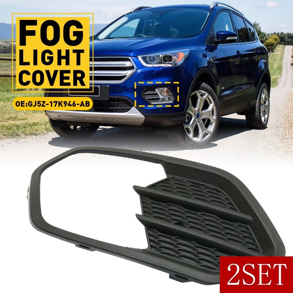 Set of 2 Fog Light Lamp Covers for Ford Escape Kuga (2017–2019)